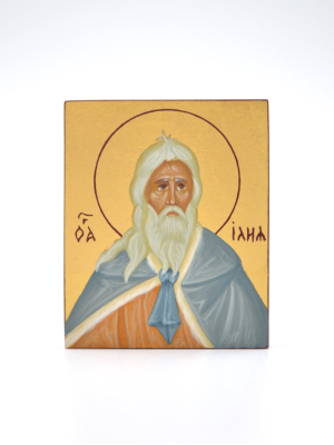 Пророк Илия рукописная дорожная икона