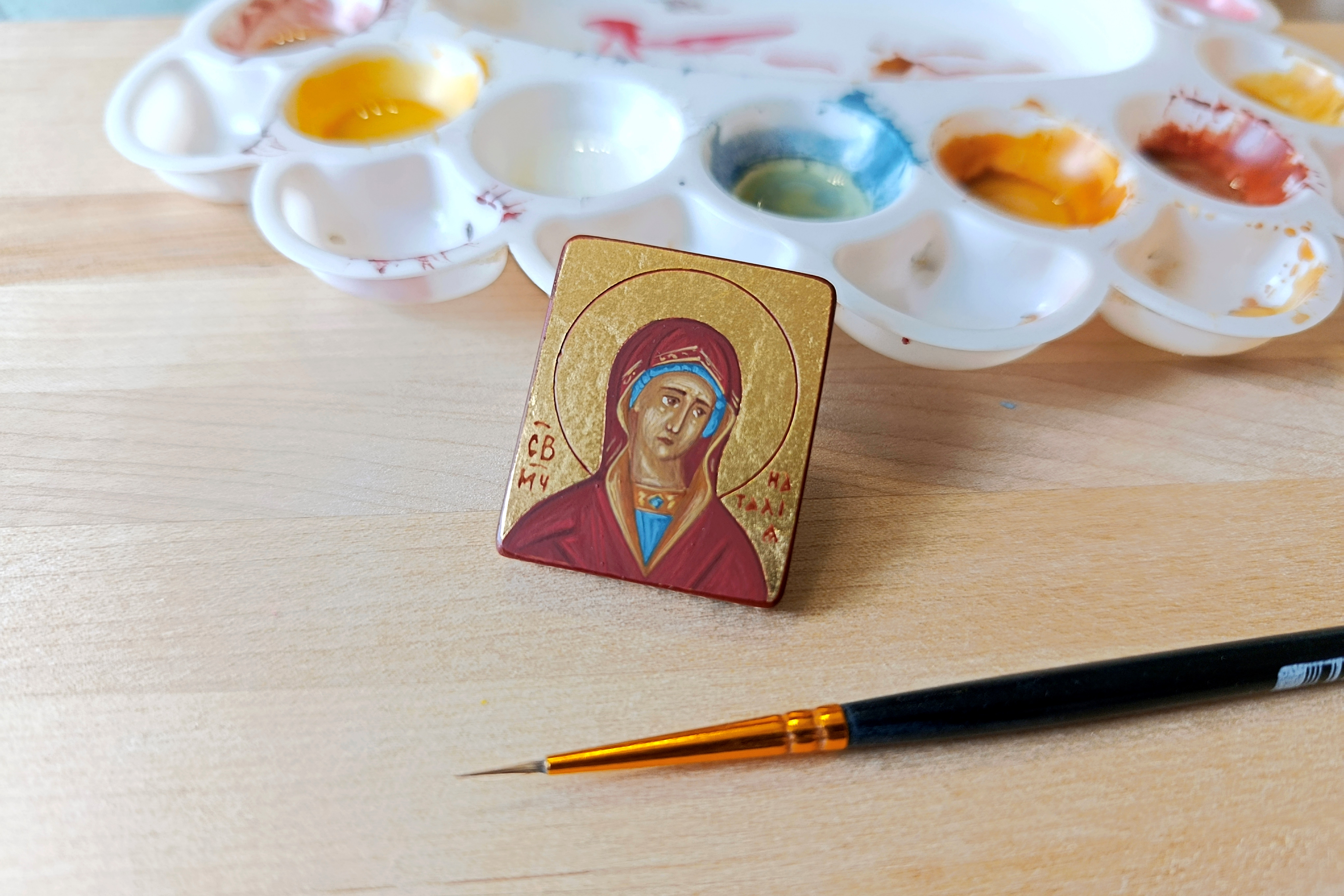 Наталия мученица икона рукописная дорожная